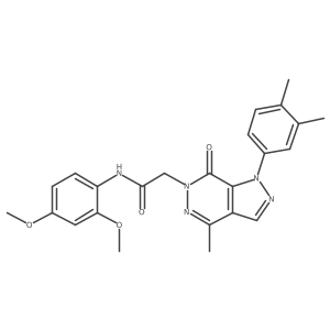 N-(2,4-dimethoxyphenyl)-2-(1-(3,4-dimethylphenyl)-4-methyl-7-oxo-1H-pyrazolo[3,4-d]pyridazin-6(7H)-yl)acetamide Structure