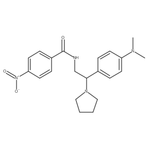 N-(2-(4-(dimethylamino)phenyl)-2-(pyrrolidin-1-yl)ethyl)-4-nitrobenzamide Structure