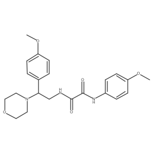 N1-(4-methoxyphenyl)-N2-(2-(4-methoxyphenyl)-2-morpholinoethyl)oxalamide Structure