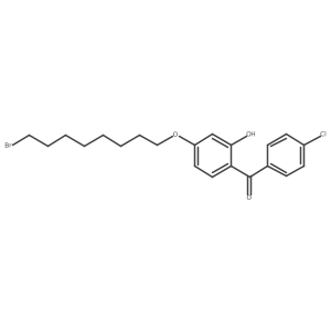 (4-(8-Bromooctyloxy)-2-hydroxyphenyl)(4-chlorophenyl)methanone Structure