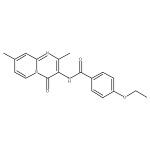 N-{2,8-dimethyl-4-oxo-4H-pyrido[1,2-a]pyrimidin-3-yl}-4-ethoxybenzamide结构式