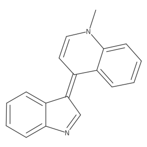 Quinoline,1,4-dihydro-4-(3h-indol-3-ylidene)-1-methyl- Structure