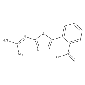 1-[5-(2-Nitrophenyl)-1,3-thiazol-2-yl]guanidine结构式