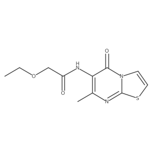 2-ethoxy-N-(7-methyl-5-oxo-5H-thiazolo[3,2-a]pyrimidin-6-yl)acetamide结构式