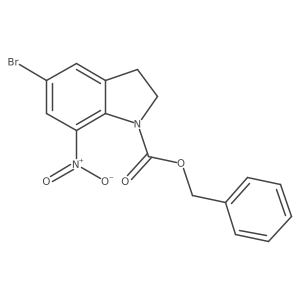 Benzyl 5-bromo-7-nitro-2,3-dihydroindole-1-carboxylate Structure