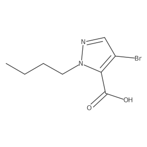 4-Bromo-1-butyl-1H-pyrazole-5-carboxylic acid Structure