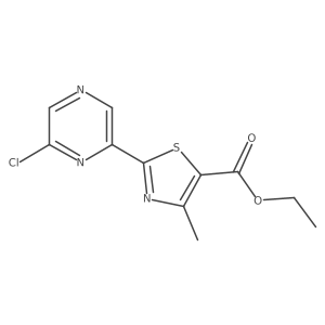 2-(6-Chloro-pyrazin-2-yl)-4-methyl-thiazole-5-carboxylic acid ethyl ester结构式