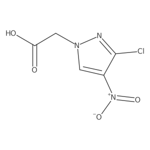 2-(3-Chloro-4-nitro-1H-pyrazol-1-yl)acetic acid结构式