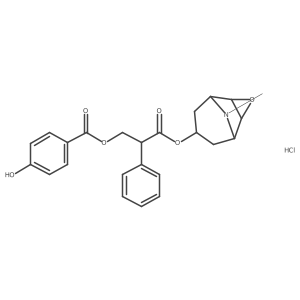 Scopolamine 4-hydroxybenzoate hydrochloride Structure