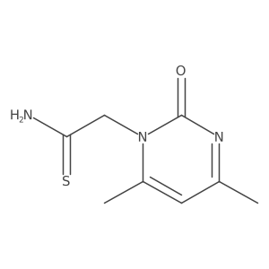 2-(4,6-Dimethyl-2-oxo-1,2-dihydropyrimidin-1-yl)ethanethioamide Structure