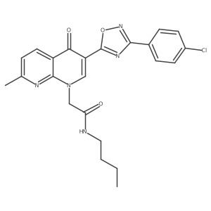 N-(3,4-dimethylphenyl)-4-(4-ethyl-3-oxo-3,4-dihydropyrido[2,3-b]pyrazin-2-yl)benzamide结构式