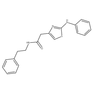 2-[2-(phenylamino)-1,3-thiazol-4-yl]-N-(2-phenylethyl)acetamide Structure