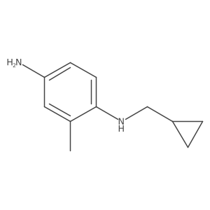 N1-(Cyclopropylmethyl)-2-methyl-1,4-benzenediamine结构式