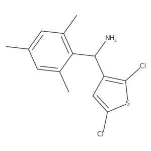 2,5-Dichloro-I+/--(2,4,6-trimethylphenyl)-3-thiophenemethanamine Structure