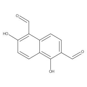 2,5-Dihydroxynaphthalene-1,6-dicarbaldehyde Structure