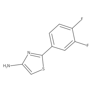 2-(3,4-Difluorophenyl)thiazol-4-amine结构式