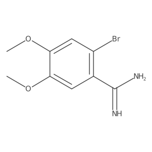2-Bromo-4,5-dimethoxybenzene-1-carboximidamide结构式