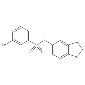 2-Chloro-N-(2,3-dihydro-5-benzofuranyl)-4-pyridinesulfonamide结构式
