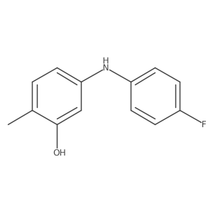 3-[(4-Fluorophenyl)amino]-6-methylphenol Structure