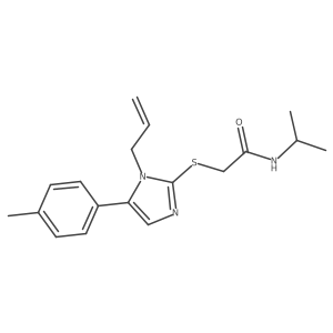 2-{[5-(4-methylphenyl)-1-(prop-2-en-1-yl)-1H-imidazol-2-yl]sulfanyl}-N-(propan-2-yl)acetamide Structure