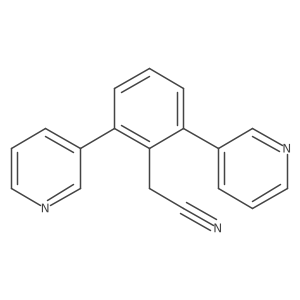 2-(2,6-Di(pyridin-3-yl)phenyl)acetonitrile Structure
