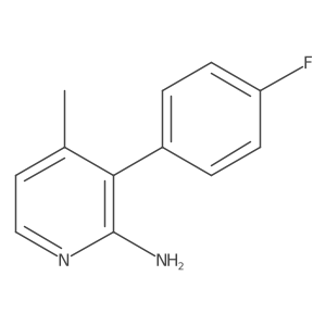 3-(4-Fluorophenyl)-4-methyl-2-pyridinamine Structure