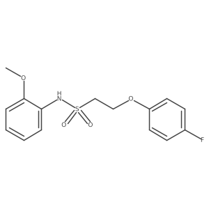 2-(4-fluorophenoxy)-N-(2-methoxyphenyl)ethanesulfonamide Structure