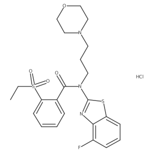 2-(ethylsulfonyl)-N-(4-fluorobenzo[d]thiazol-2-yl)-N-(3-morpholinopropyl)benzamide hydrochloride Structure