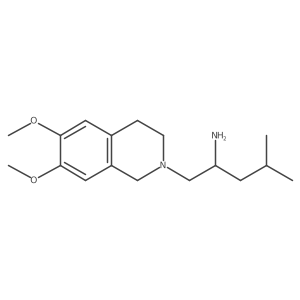 (2S)-1-(6,7-dimethoxy-3,4-dihydro-1H-isoquinolin-2-yl)-4-methylpentan-2-amine Structure