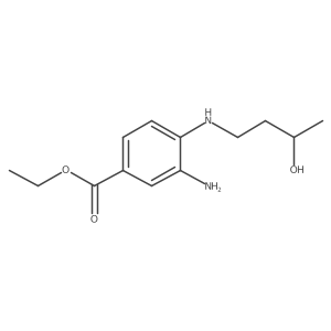 Ethyl 3-amino-4-[(3-hydroxybutyl)amino]benzoate结构式