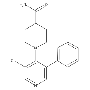 1-(3-Chloro-5-phenylpyridin-4-yl)piperidine-4-carboxamide Structure