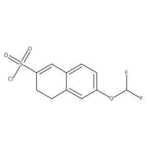 6-(Difluoromethoxy)-3,4-dihydronaphthalene-2-sulfonyl chloride Structure