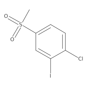 1-Chloro-2-iodo-4-(methylsulfonyl)benzene结构式