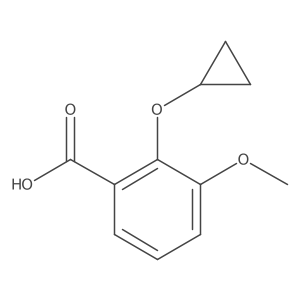2-Cyclopropoxy-3-methoxybenzoic acid Structure