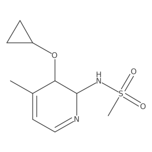 N-(3-Cyclopropoxy-4-methyl-2,3-dihydropyridin-2-YL)methanesulfonamide结构式