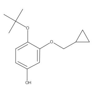 4-Tert-butoxy-3-(cyclopropylmethoxy)phenol结构式