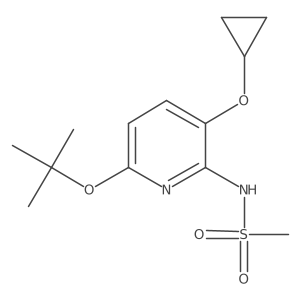 N-(6-Tert-butoxy-3-cyclopropoxypyridin-2-YL)methanesulfonamide结构式