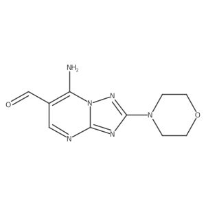 7-Amino-2-(morpholin-4-yl)[1,2,4]triazolo[1,5-a]pyrimidine-6-carbaldehyde Structure