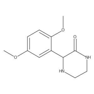 3-(2,5-Dimethoxy-phenyl)-piperazin-2-one Structure