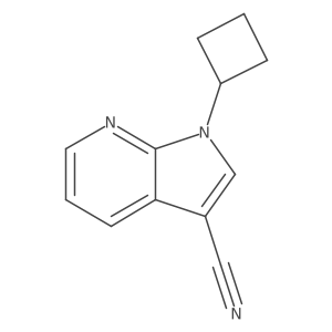 1-cyclobutyl-1H-pyrrolo[2,3-b]pyridine-3-carbonitrile Structure