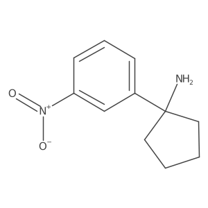 1-(3-Nitrophenyl)cyclopentan-1-amine Structure