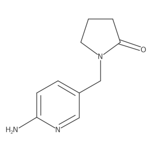1-[(6-amino-3-pyridinyl)methyl]-2-Pyrrolidinone Structure
