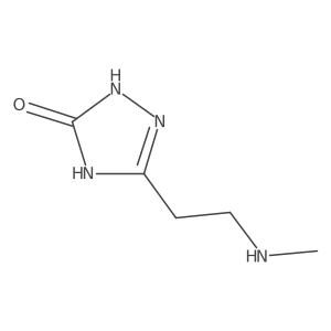 5-(2-(Methylamino)ethyl)-1,2-dihydro-3H-1,2,4-triazol-3-one结构式