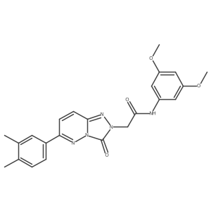 N-(3,5-dimethoxyphenyl)-2-[6-(3,4-dimethylphenyl)-3-oxo-[1,2,4]triazolo[4,3-b]pyridazin-2-yl]acetamide结构式