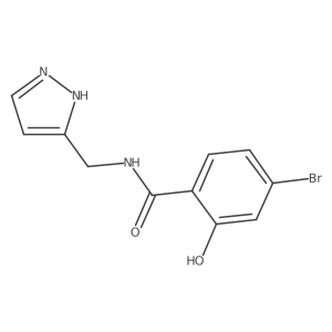 n-((1h-Pyrazol-3-yl)methyl)-4-bromo-2-hydroxybenzamide Structure