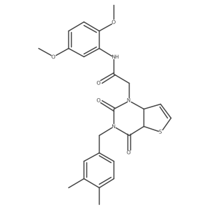 N-(2,5-dimethoxyphenyl)-2-{3-[(3,4-dimethylphenyl)methyl]-2,4-dioxo-1H,2H,3H,4H-thieno[3,2-d]pyrimidin-1-yl}acetamide Structure