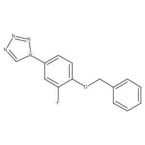 1-(4-(Benzyloxy)-3-fluorophenyl)-1H-tetrazole结构式