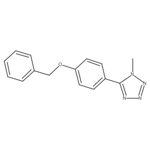 5-(4-(benzyloxy)phenyl)-1-methyl-1H-tetrazole结构式