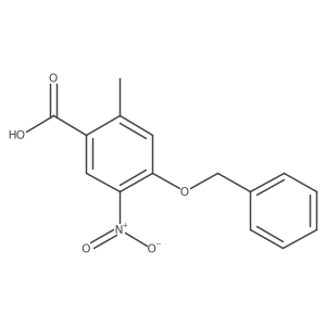 4-(Benzyloxy)-2-methyl-5-nitrobenzoic acid Structure