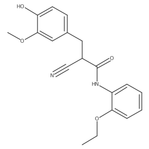 2-cyano-N-(2-ethoxyphenyl)-3-(4-hydroxy-3-methoxyphenyl)propanamide Structure